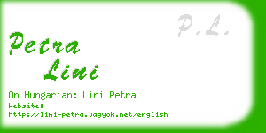 petra lini business card